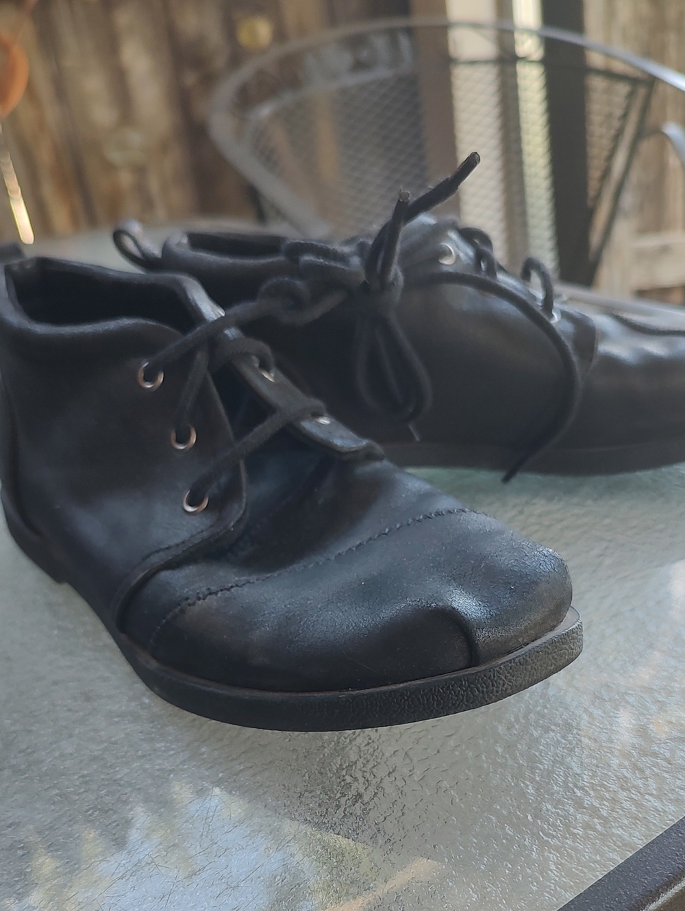 BOBS from Skechers Women's Black Lace-Up Ankle Booties